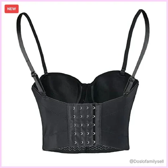 Sexy Rhinestone Bustier Crop Top Glitter Corset Clubwear Y2K Chic Adjustable